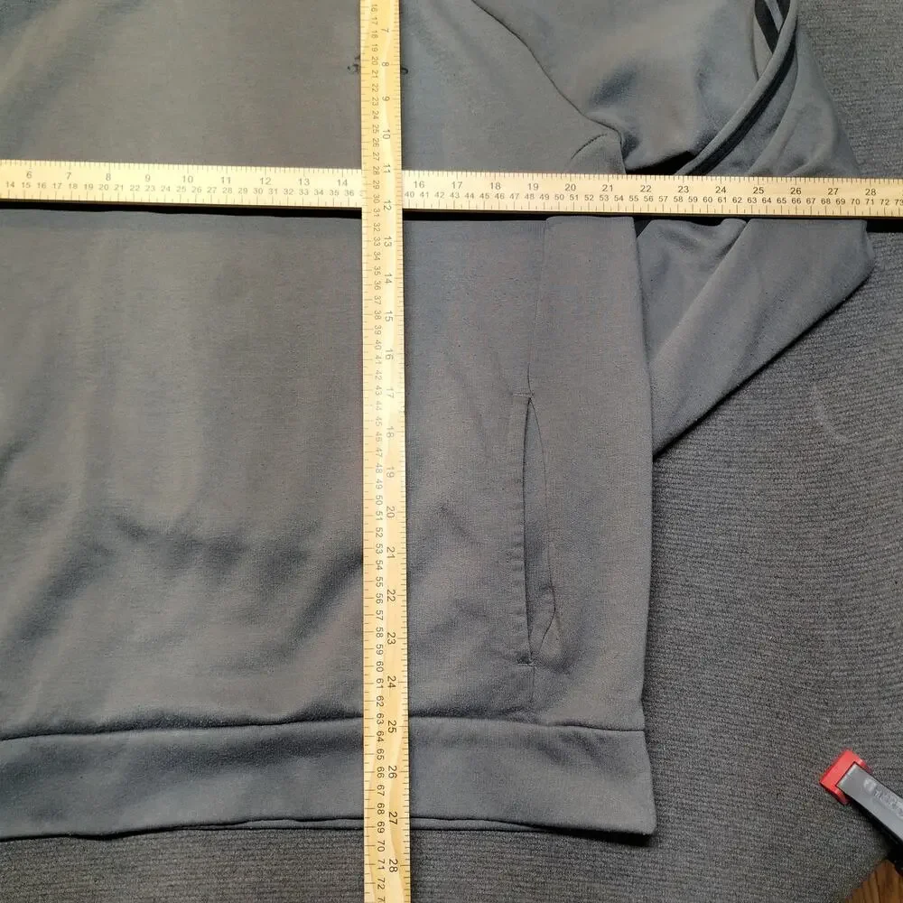 Adidas Men's Essentials 3-Stripes Fleece Pullover-Hoodie Size Large